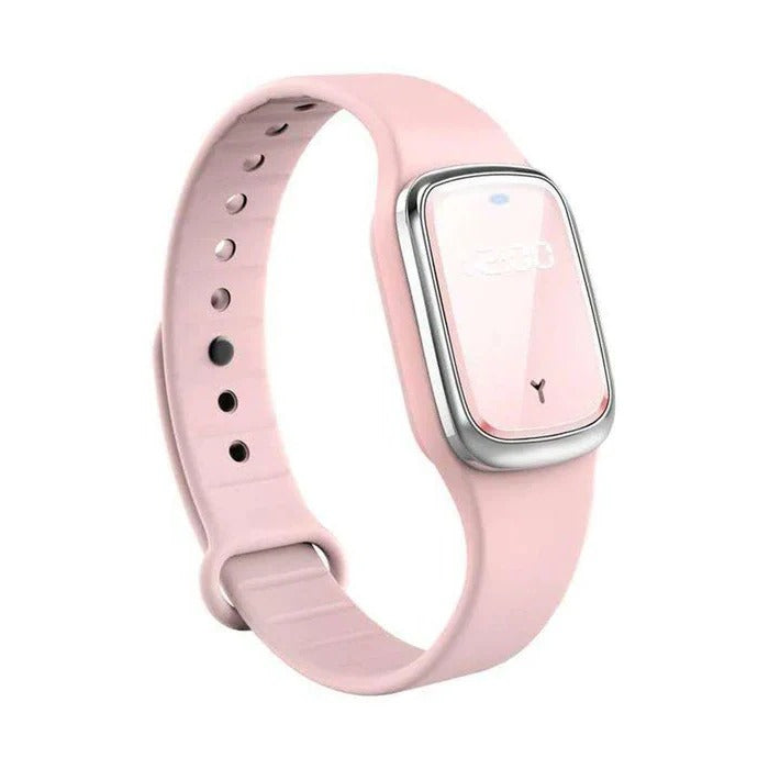 Pulsera recargable contra mosquitos, ofrece protección eficaz para actividades al aire libre.