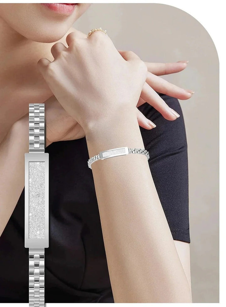 Brazalete inteligente para mujer, monitor de actividad y salud con seguimiento de frecuencia cardíaca y sueño.