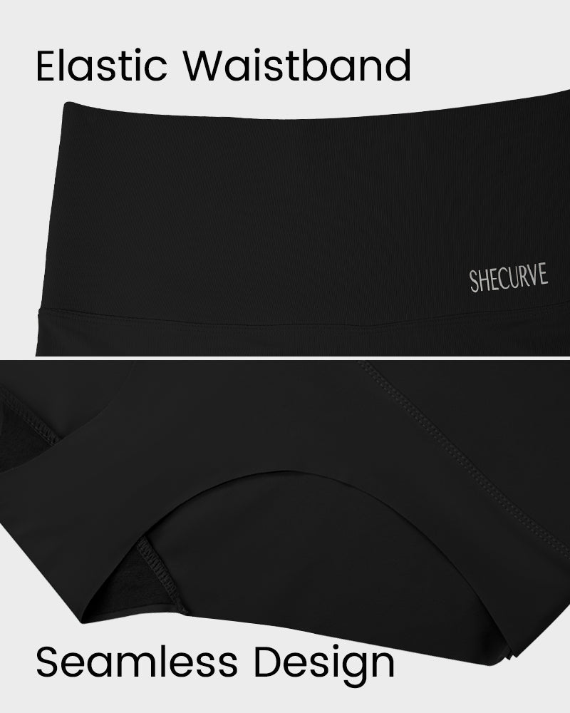 Bragas de tiro alto para mujer, paquete de 3 colores surtidos con control abdominal para una silueta suave.