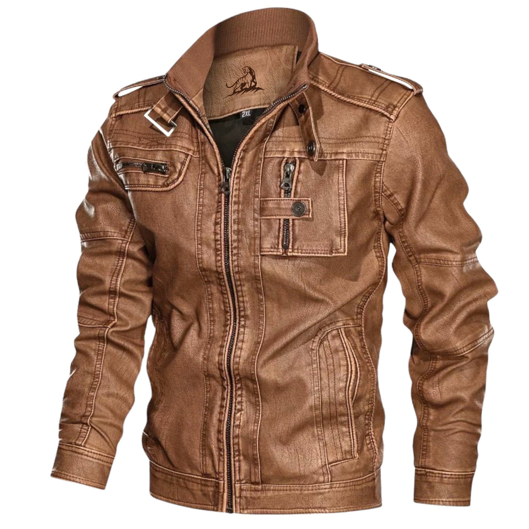 Chaqueta moderna de hombre con cremallera, en color amarillo. Estilo casual para ropa masculina.