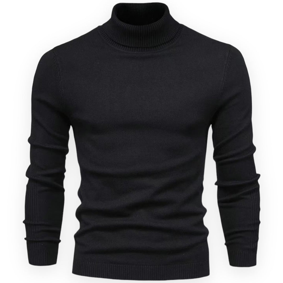 Jersey de cuello alto para hombre, slim fit, perfecto para un estilo casual o formal de invierno.