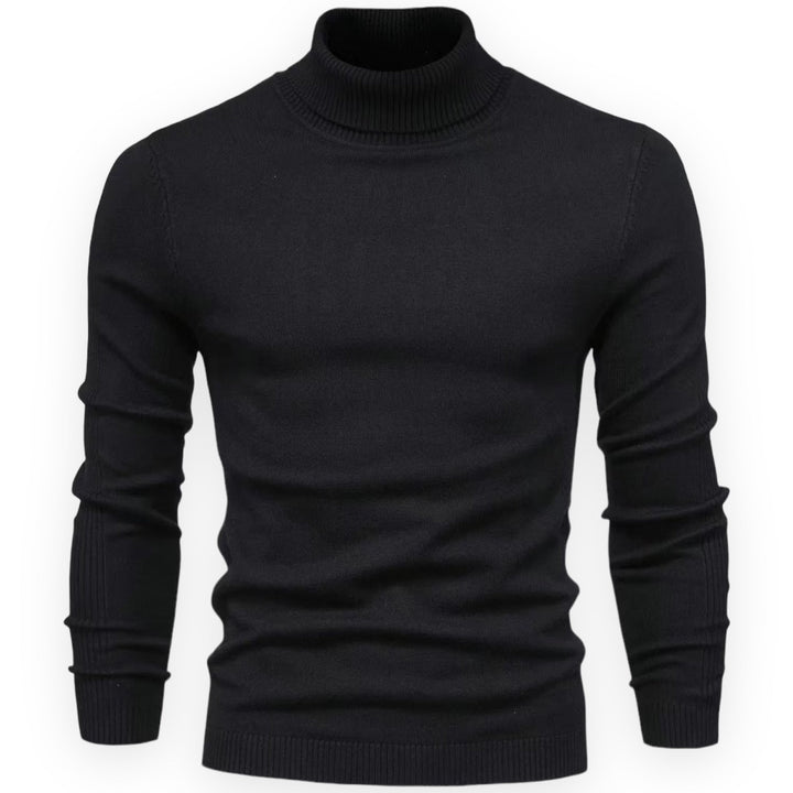 Jersey de cuello alto para hombre, slim fit, perfecto para un estilo casual o formal de invierno.