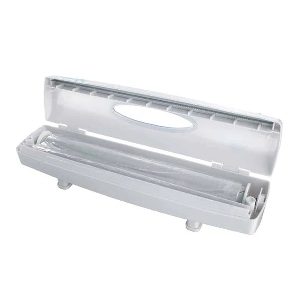 Dispensador de envoltorios de cocina 3 en 1 para film, aluminio y cera. Organiza tu cocina con facilidad.