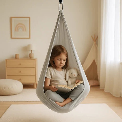 Hamaca sensorial terapéutica elástica para niños y adultos. Relajación y autismo.