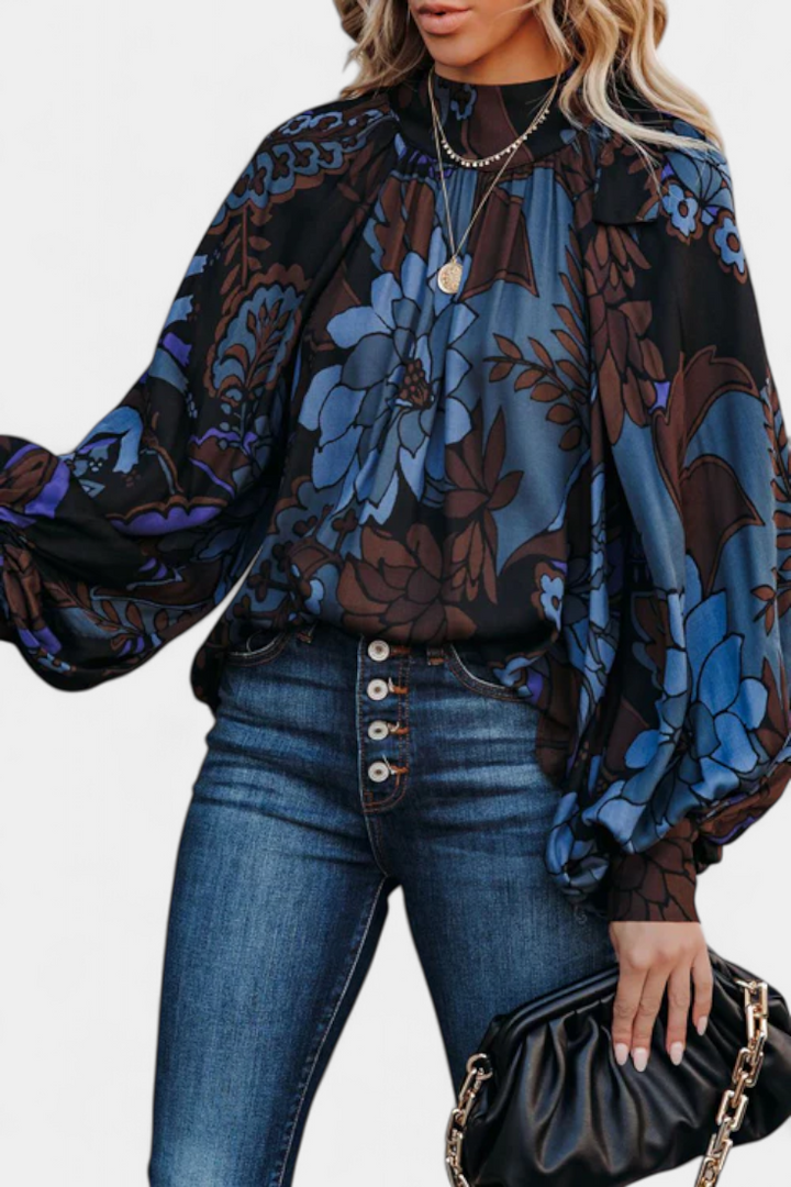 Blusa de manga larga versátil para mujer. Estilo chic y elegante, perfecta para moda femenina de otoño/primavera.