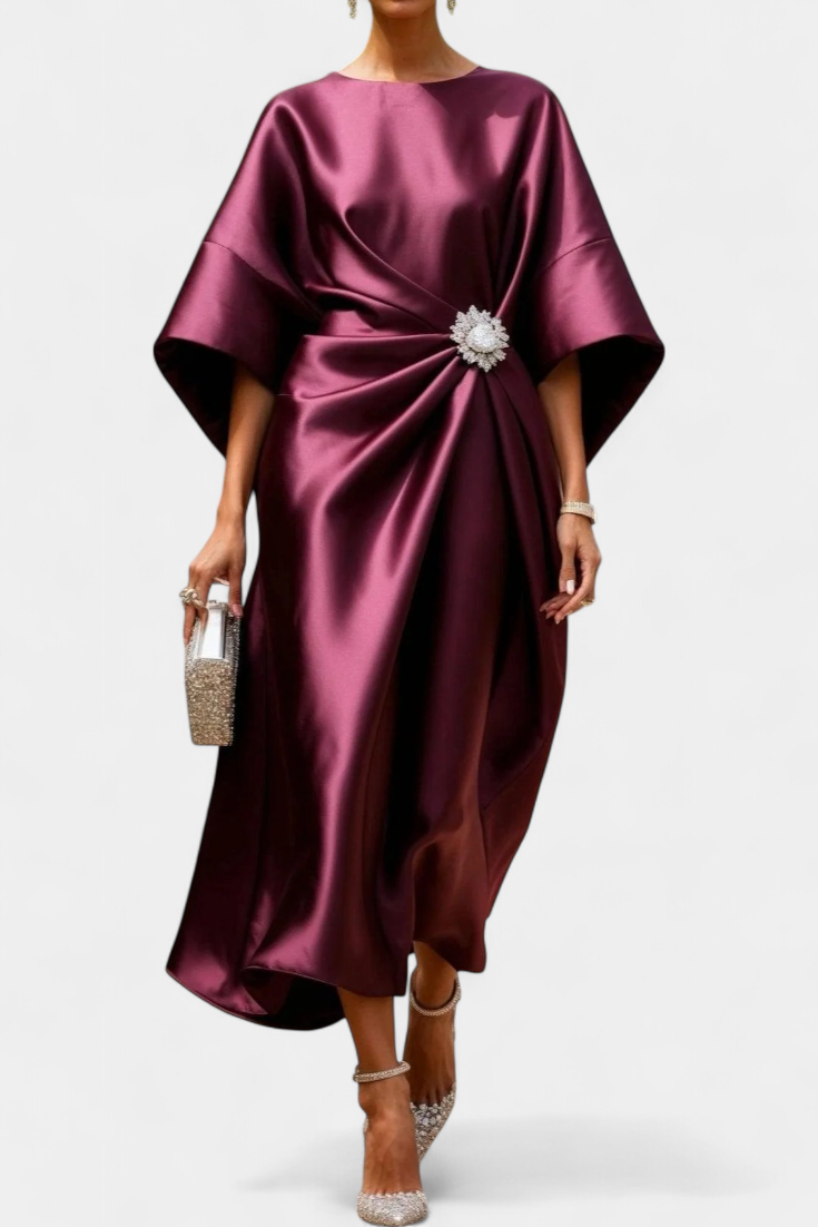 Vestido de gala largo para mujer, con diseño sofisticado. Perfecto para fiestas, bodas y eventos de alta costura.
