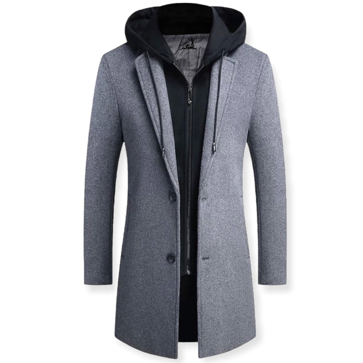Ropa de hombre: Chaqueta casual para otoño/primavera. Doble cierre de botones y cremallera, estilo moderno y funcional.