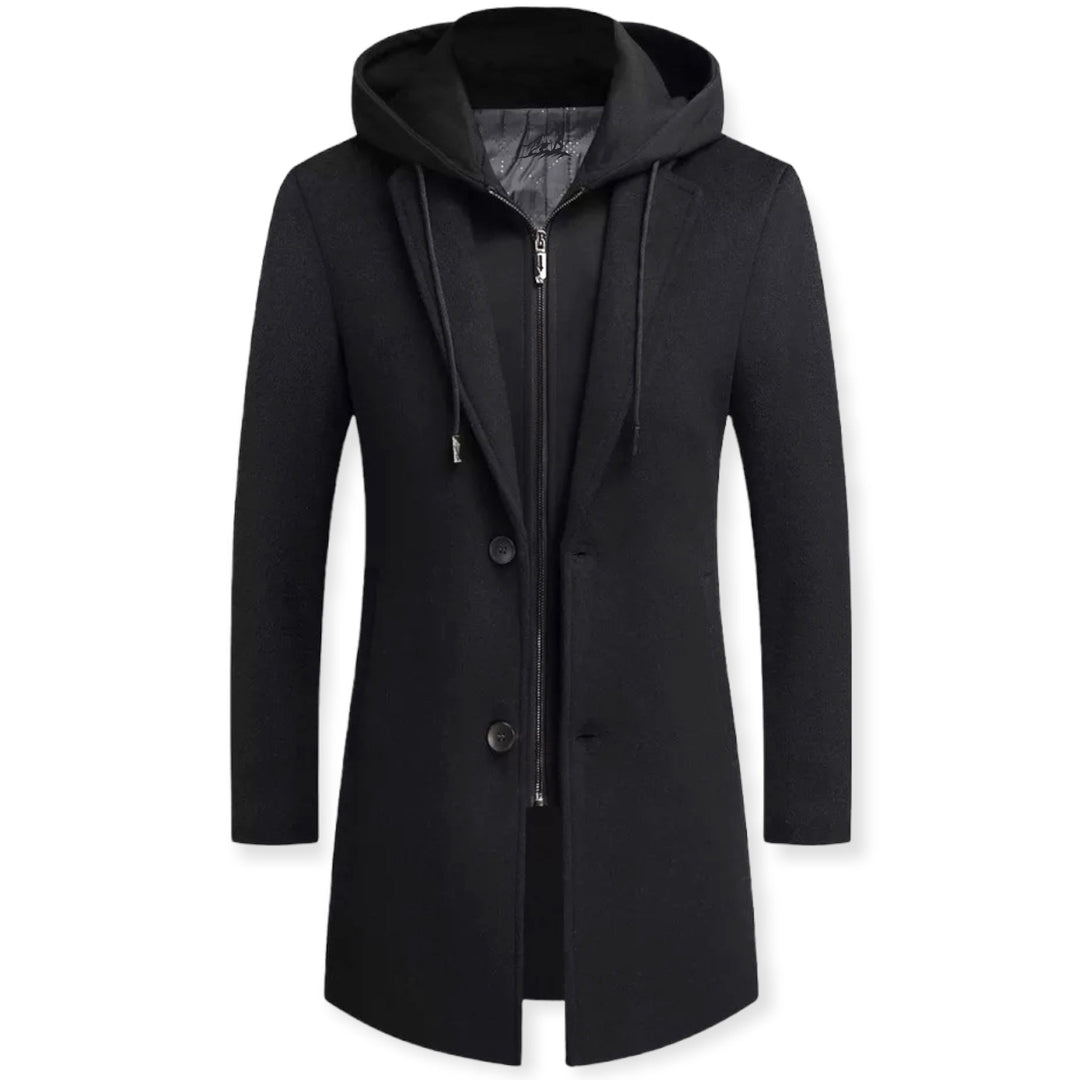 Chaqueta de moda masculina, diseño elegante con doble cierre. Perfecta para hombre, comodidad casual para entretiempo.