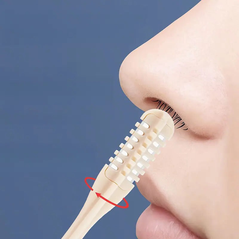 Recortador de vello nasal unisex, ergonómico y preciso para higiene personal diaria.