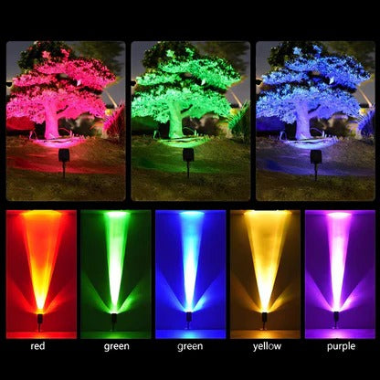 Foco LED solar impermeable y duradero, iluminación confiable para tu jardín y terraza. Ecológico.
