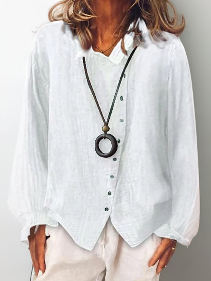 Camiseta casual de mujer, corte relajado y manga corta. Ideal para estilo diario minimalista y máxima comodidad.