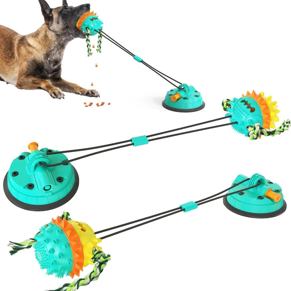 Juguete interactivo auto-movible para perros y gatos. Fomenta actividad y diversión.