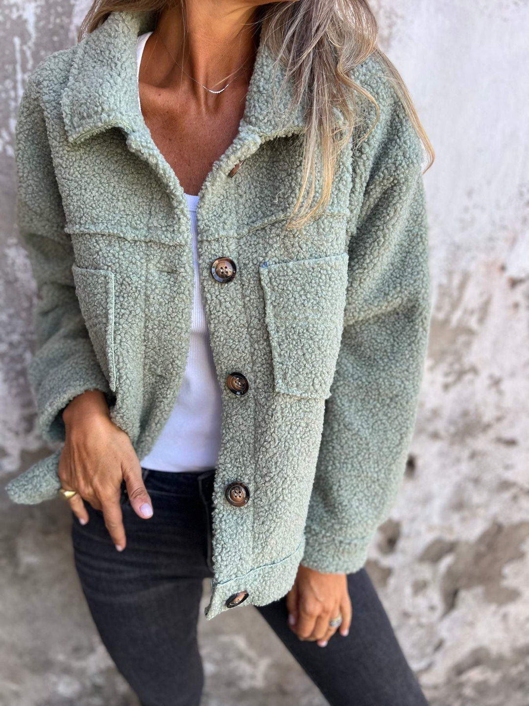 Abrigo largo de mujer NOA, estilo moderno. Perfecto para la moda de otoño e invierno, con bolsillos.