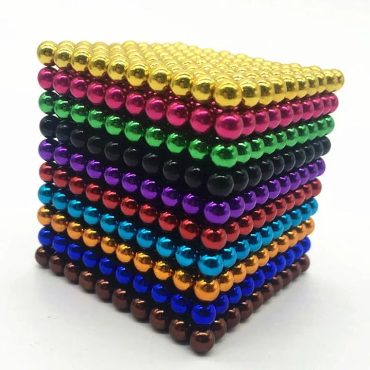 Set de bolas magnéticas para construir, ideal para la creatividad y motricidad fina de niños. Juego didáctico 3D.
