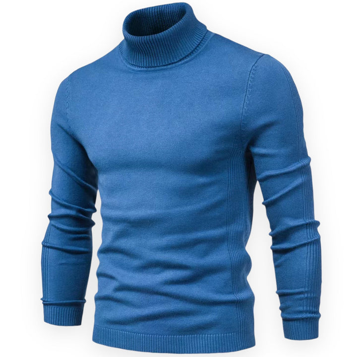 Ropa de invierno: jersey de cuello alto slim fit para hombre, perfecto para mantenerte abrigado con estilo.