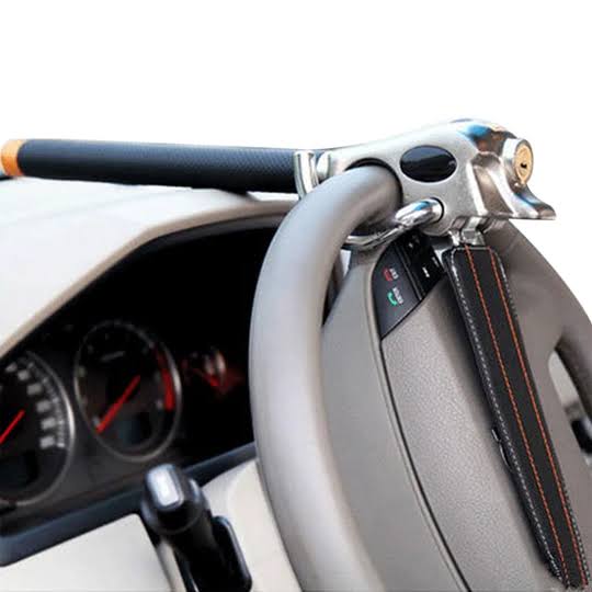 Antirrobo de volante ajustable para coche. Barra de bloqueo robusta y duradera, accesorio de seguridad para tu automóvil.