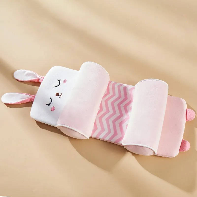Almohada Ergonómica Ajustable para Bebés: Soporte Crecimiento Cráneo