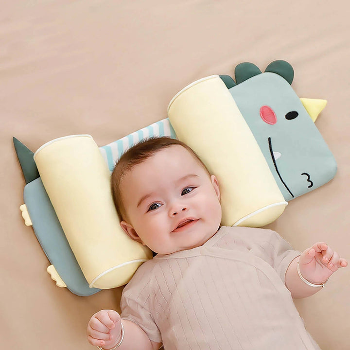 Almohada Ergonómica Ajustable para Bebés: Soporte Crecimiento Cráneo