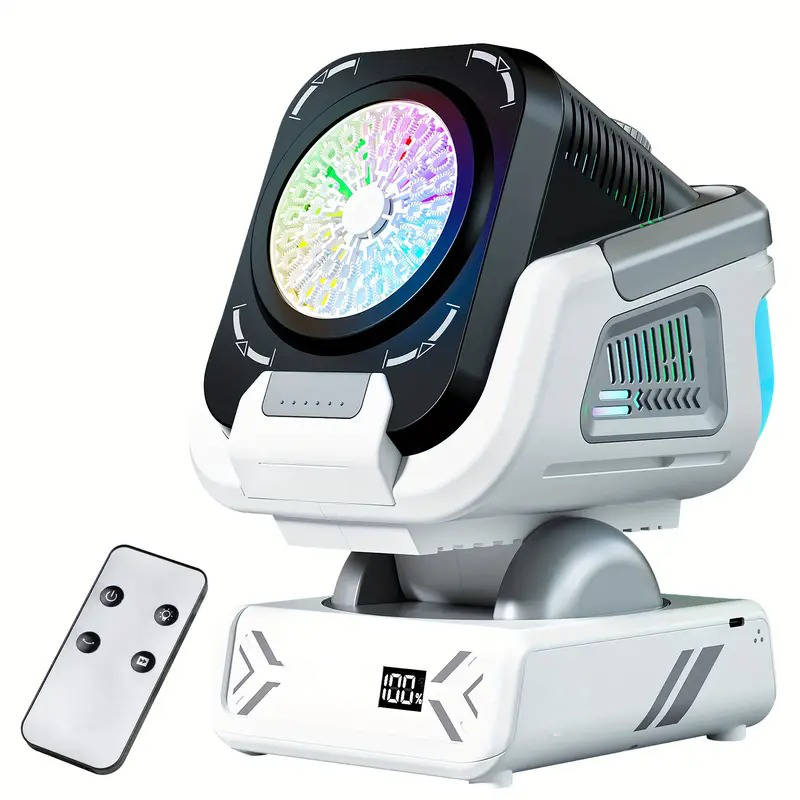 Espectáculo de burbujas y luces RGB con máquina automática, ideal para la animación en fiestas y cumpleaños.