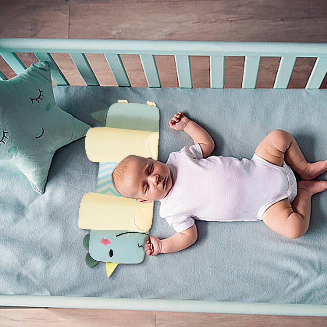 Almohada Ergonómica Ajustable para Bebés: Soporte Crecimiento Cráneo