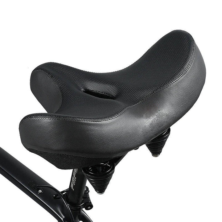 Sillín de bici para hombres y mujeres, diseñado para comodidad superior en viajes de ciclismo.