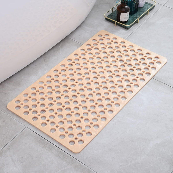 Alfombra de ducha antideslizante, ecológica y sin olores, con potente agarre para una experiencia de baño segura.
