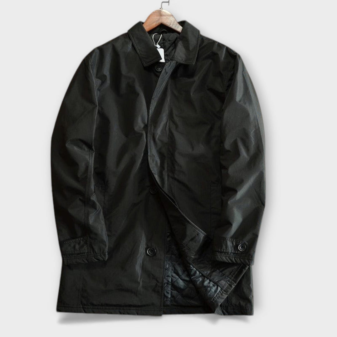 Chaqueta moderna de hombre para clima frío, impermeable y elegante, ropa exterior casual de otoño.