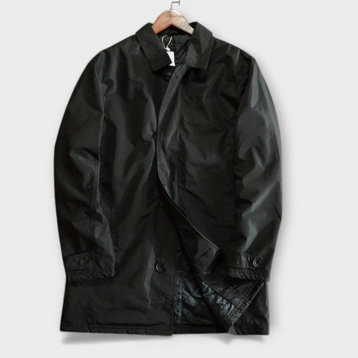 Chaqueta moderna de hombre para clima frío, impermeable y elegante, ropa exterior casual de otoño.