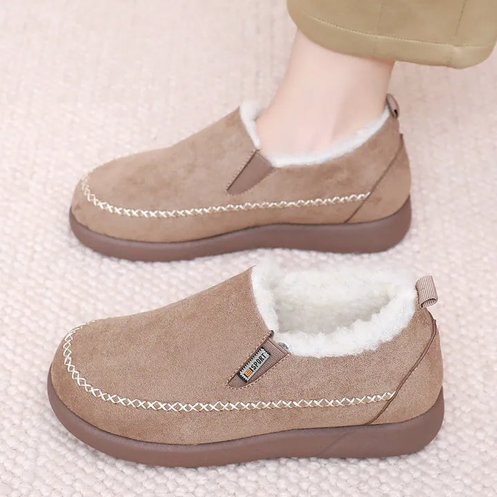 Pantuflas de lana de oveja premium para hombre, ideales para el invierno. Cálidas y cómodas.