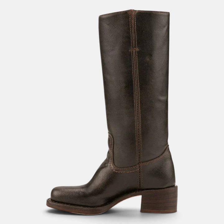 Botas media caña para mujer, tacón ancho. Estilo elegante y moderno, ideal para la temporada otoñal.
