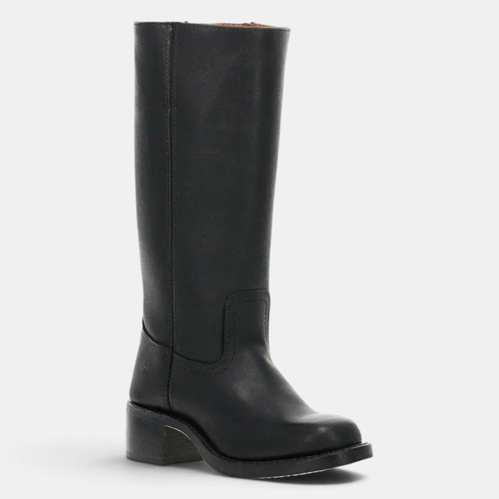 Botines de media caña para mujer. Tacón ancho para un paso firme y cómodo. Calzado elegante.