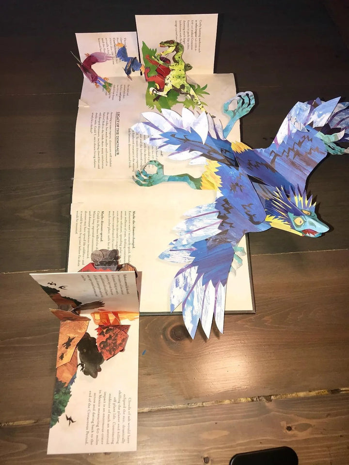 Libro 3D de dinosaurios, un viaje interactivo pop-up para niños y adultos. Regalo educativo de prehistoria.
