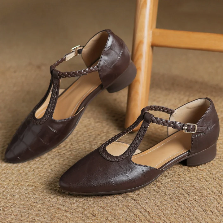 Zapatos de mujer con soporte ortopédico superior, diseño Mary Jane femenino para bienestar.
