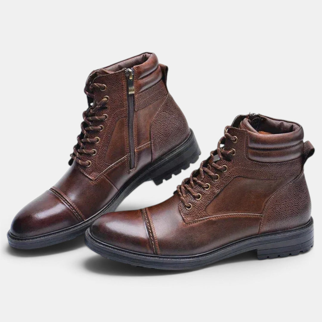 Botines de hombre ultra cómodos con estilo workwear. Calzado duradero y con doble cierre para el frío.