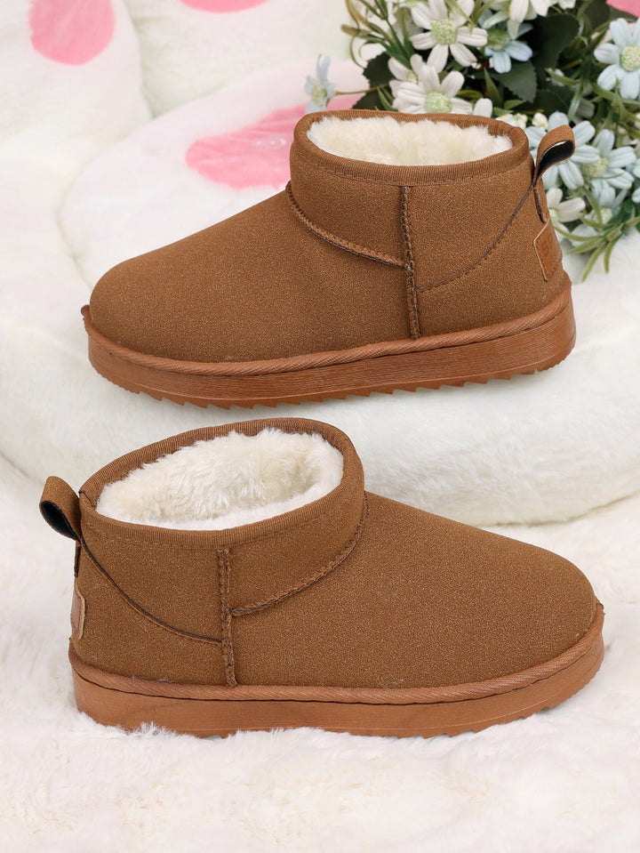 Botines de cuña elegantes para mujer con suave forro de peluche. Estilo moderno, ideales para el invierno.