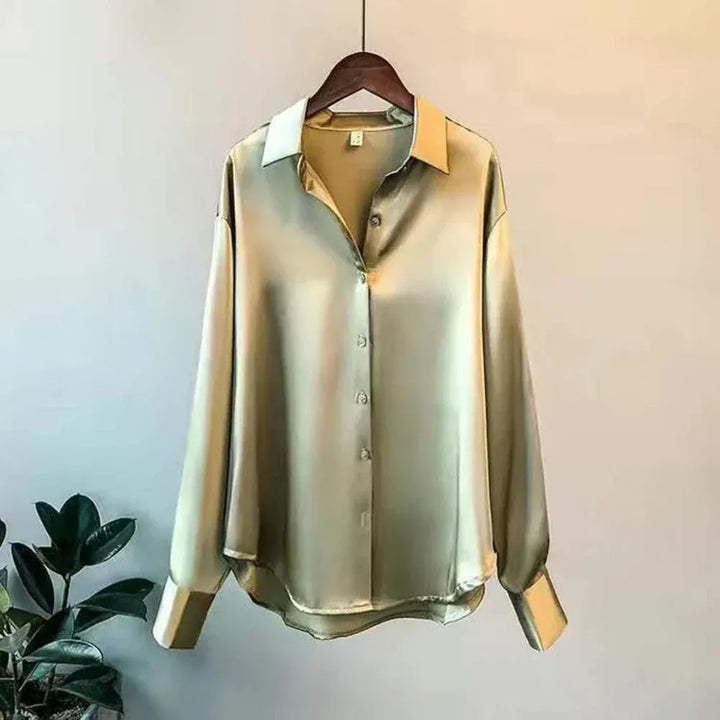Camisa versátil para mujer, estilo clásico chic. Blusa elegante para ocasiones especiales y uso diario formal.