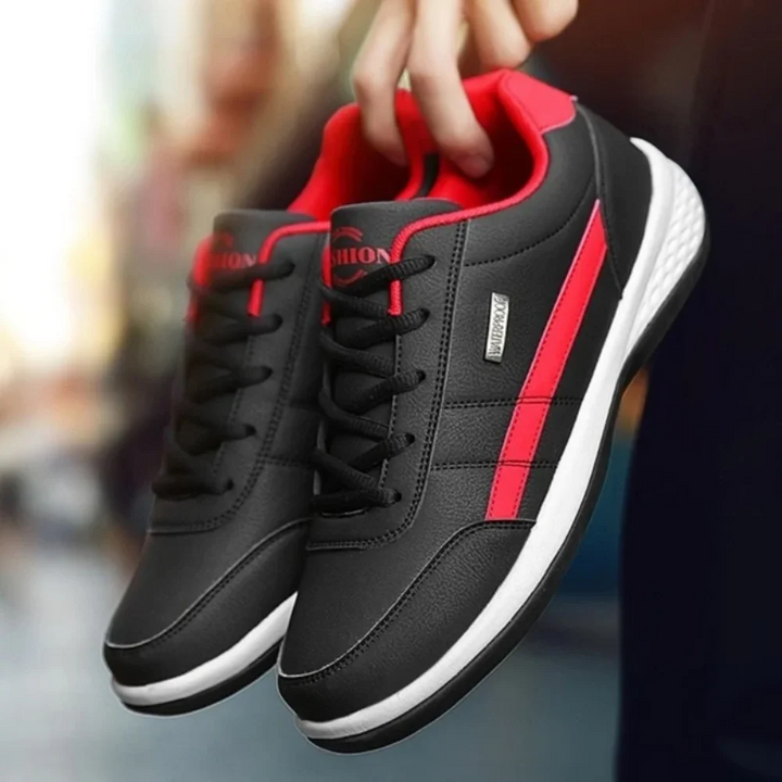 Elegantes zapatos ortopédicos azules para hombre. Ofrecen confort y estilo en calzado diario.