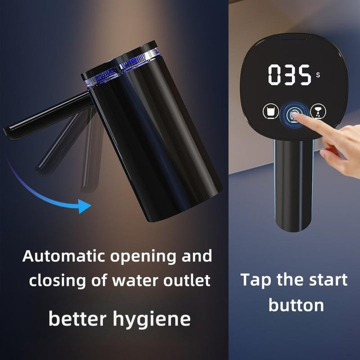 Dispensador de agua portátil para botellones, bomba eléctrica con operación silenciosa para oficina y hogar.
