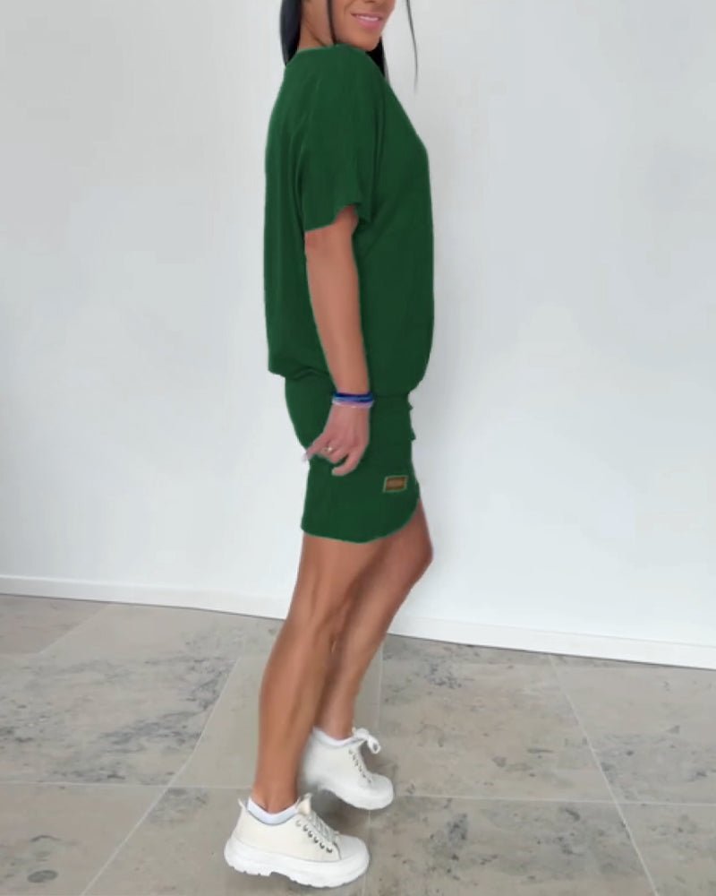 Vestido corto de verano para mujer, elástico, fresco y cómodo, ideal para días soleados.