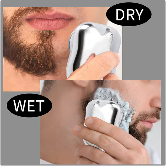 Afeitadora de bolsillo para hombres. Consigue un afeitado rápido y eficaz de barba y cuerpo en casa o de viaje.