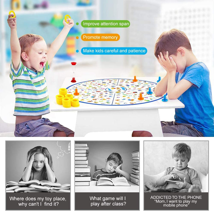 Juego de mesa para niños: aprende con puzzles educativos, mejora la observación y el pensamiento crítico divertido.