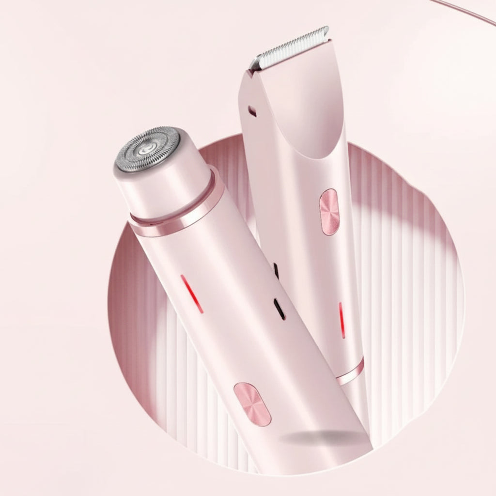 Afeitadora eléctrica para depilación suave de mujer, impermeable IPX7, ideal para brazos, piernas y bikini.