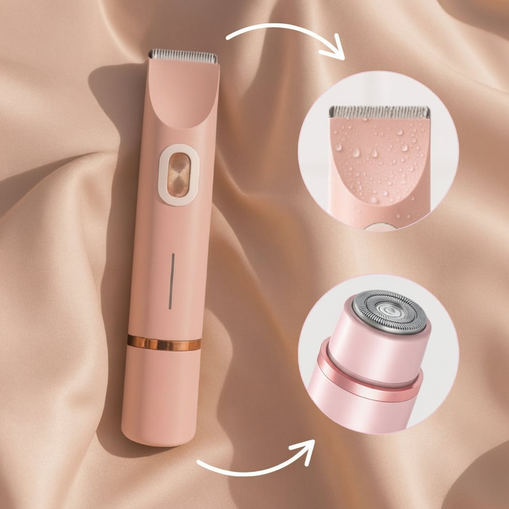 Depiladora eléctrica impermeable para mujer, eliminación de vello suave y segura, perfecta para la ducha, cuidado corporal.