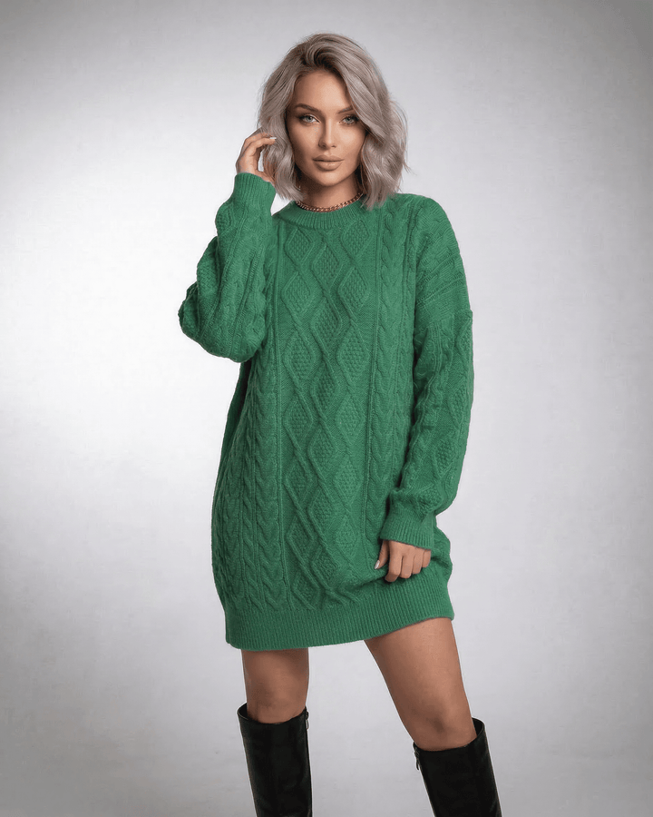 Vestido casual verde esmeralda Ivy, mini y cómodo para mujer, perfecto para el día a día.