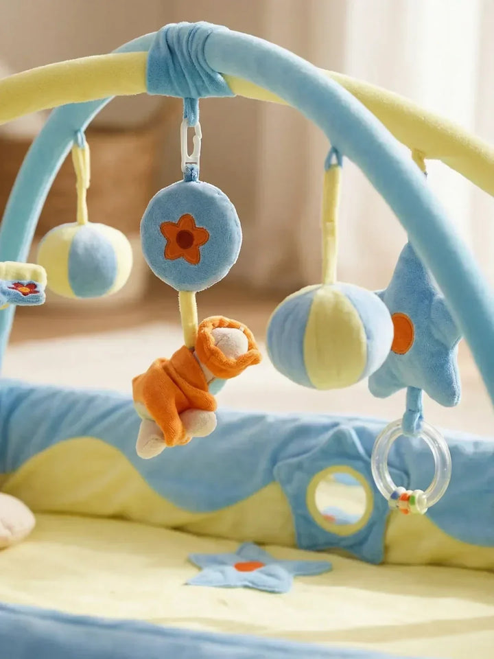 Centro de actividad infantil para el suelo, tapete de juego seguro que promueve la exploración y el aprendizaje.