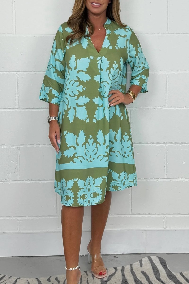 Vestido midi floral para mujer, ideal primavera. Diseño elegante y cómodo, perfecto para eventos y fiestas.