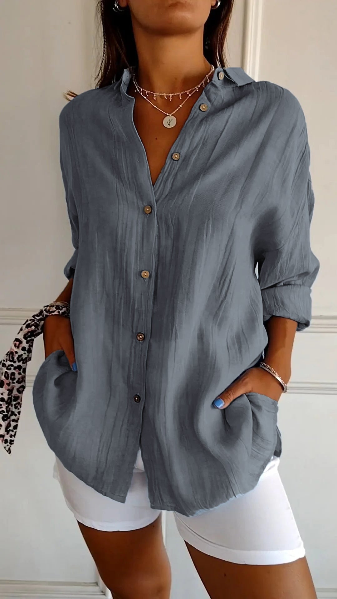 Blusa de moda para mujer, estilo casual de primavera verano, imprescindible en tu armario.