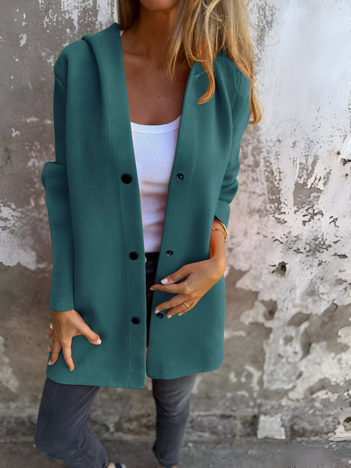 Chaqueta de mujer con capucha en varios colores, casual y cómoda. Estilo diario versátil para otoño y primavera.