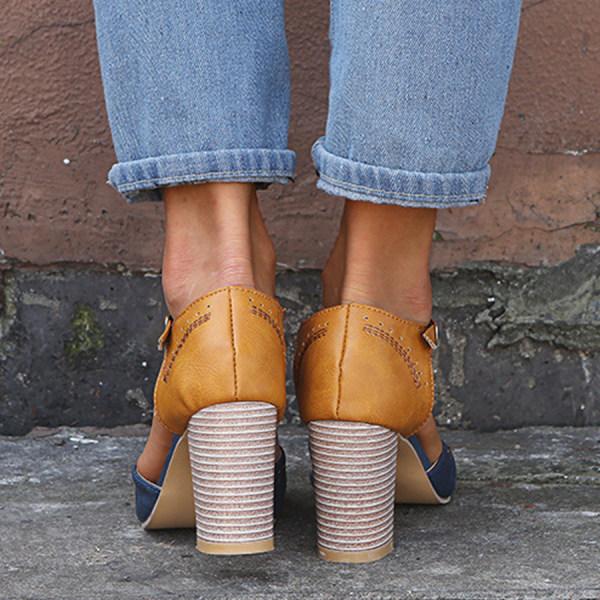 Zapatos de tacón para mujer, perfectos para verano y oficina, con confort ortopédico.