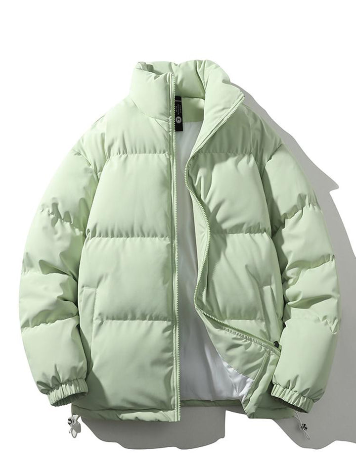 Chaqueta de invierno acolchada para hombre, moda, calor y funcionalidad.
